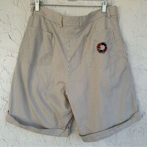 GUCCI Shorts Women Stripe Bermuda Logo Designer Italy Casual Resort‎ Wear